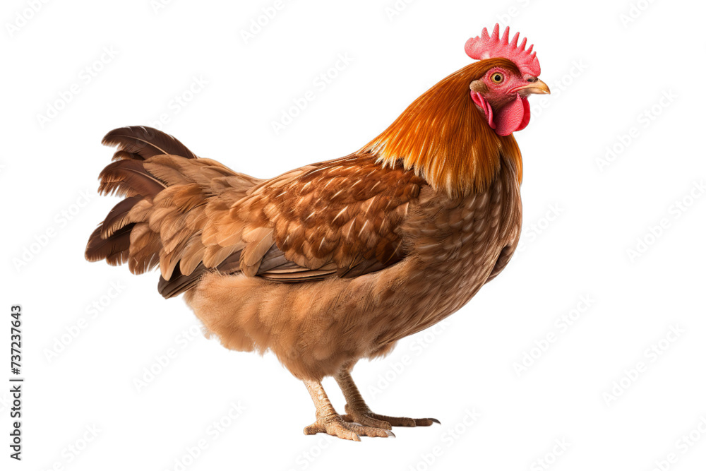 A poultry, Isolated on transparent PNG background, Generative ai