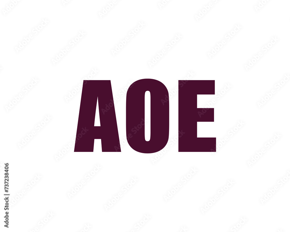 AOE logo design vector template AOE logo design vector template