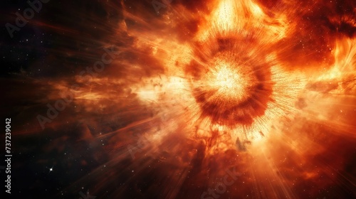 Explosion of a large star in the galaxy