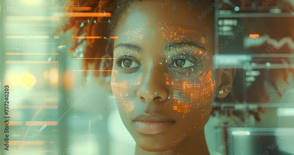 human being replaced by artificial intelligence. AI concept human being replaced by artificial intelligence. AI concept