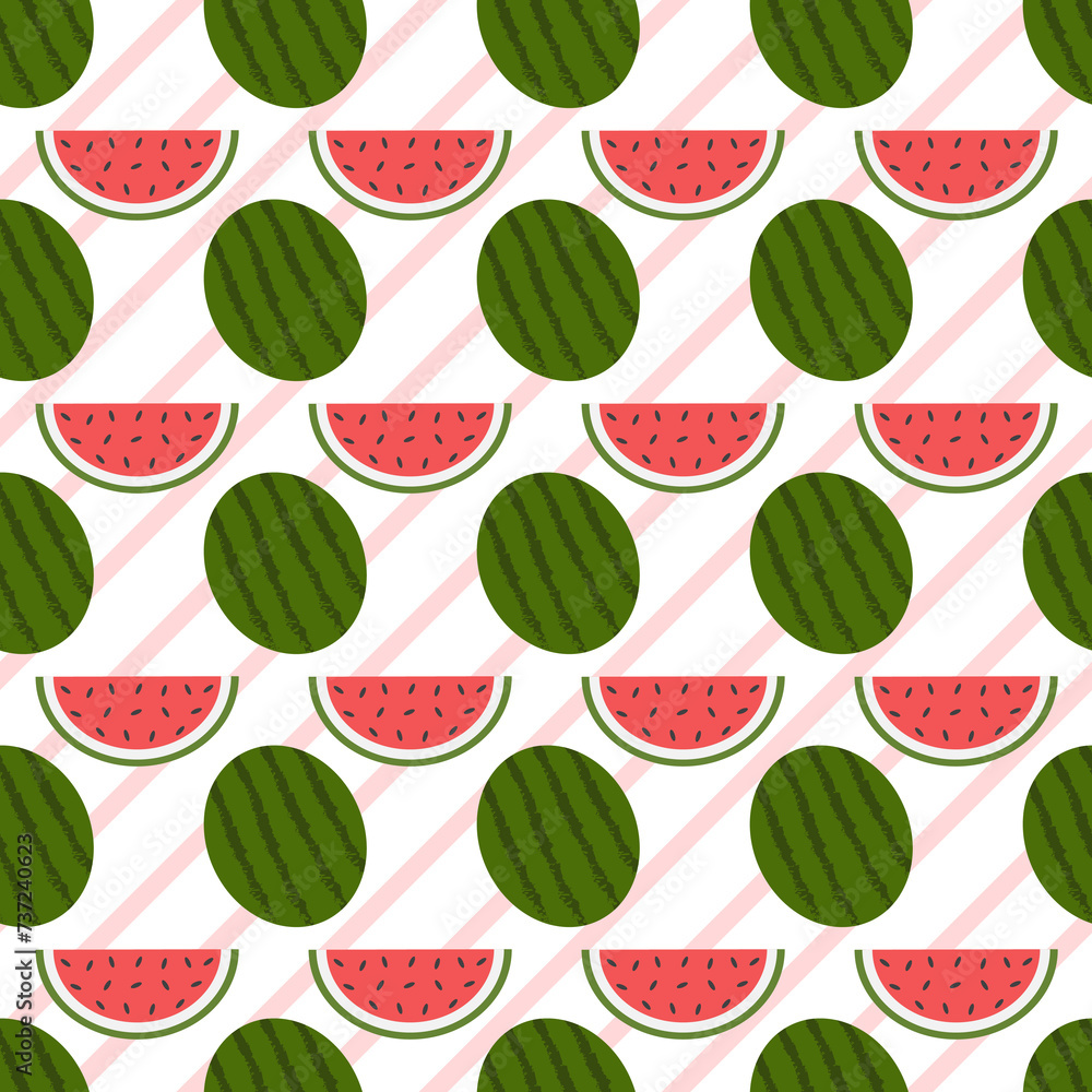 Watermelon Seamless Pattern 7 Watermelon Seamless Pattern 7