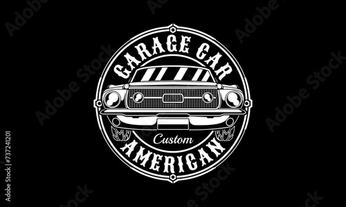 Vintage Car Emblem, Car Vector