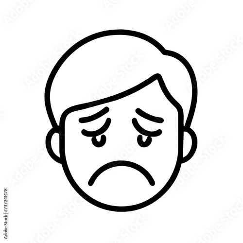 Sad face, face sad, sad, face, sad facial expression, sad facial expression, conveying emotions of melancholy and sorrow.