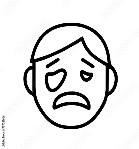Sad face, face sad, sad, face, sad facial expression, sad facial expression, conveying emotions of melancholy and sorrow.