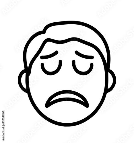 Sad face, face sad, sad, face, sad facial expression, sad facial expression, conveying emotions of melancholy and sorrow.
