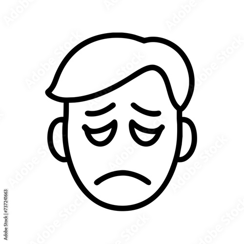 Sad face, face sad, sad, face, sad facial expression, sad facial expression, conveying emotions of melancholy and sorrow.