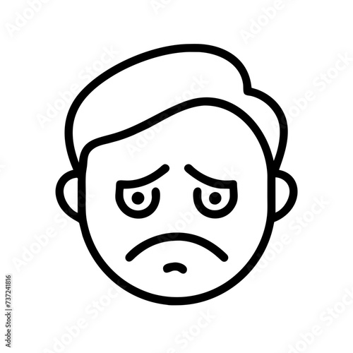 Sad face, face sad, sad, face, sad facial expression, sad facial expression, conveying emotions of melancholy and sorrow.