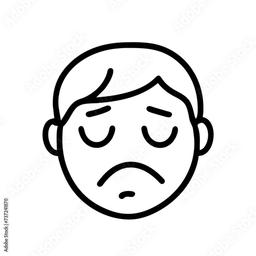 Sad face, face sad, sad, face, sad facial expression, sad facial expression, conveying emotions of melancholy and sorrow.
