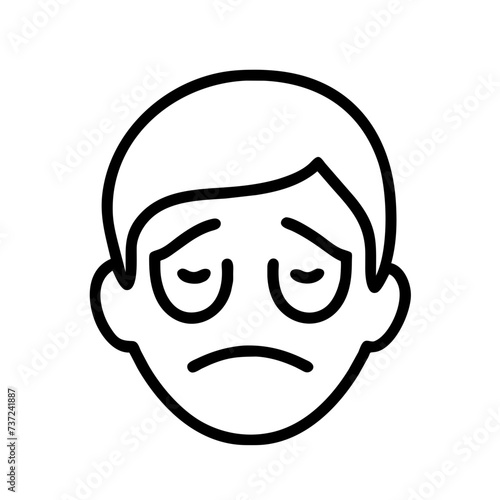 Sad face, face sad, sad, face, sad facial expression, sad facial expression, conveying emotions of melancholy and sorrow.