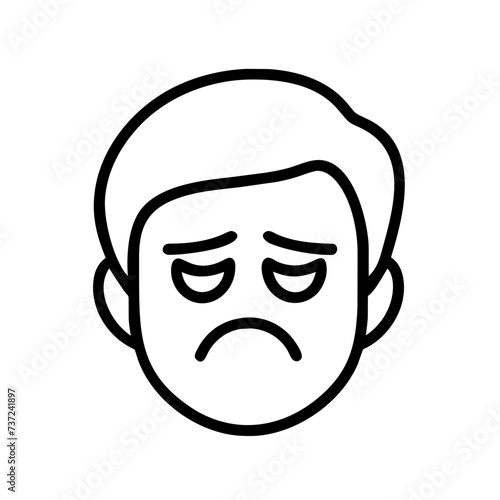 Sad face, face sad, sad, face, sad facial expression, sad facial expression, conveying emotions of melancholy and sorrow.
