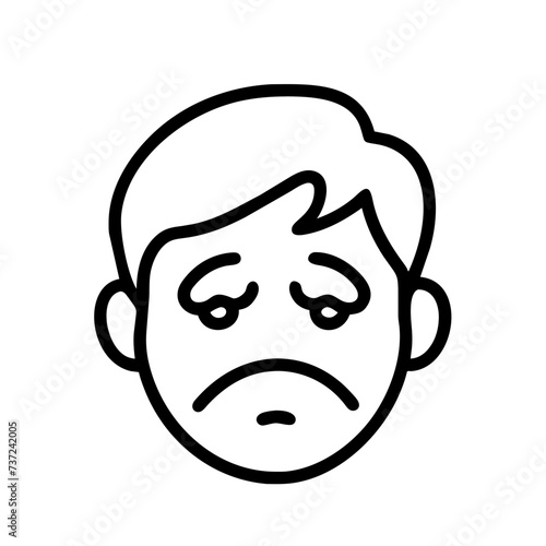 Sad face, face sad, sad, face, sad facial expression, sad facial expression, conveying emotions of melancholy and sorrow.