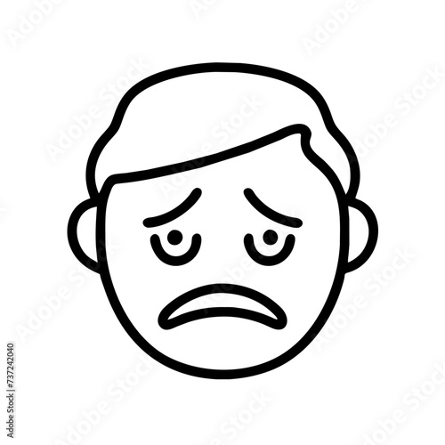 Sad face, face sad, sad, face, sad facial expression, sad facial expression, conveying emotions of melancholy and sorrow.