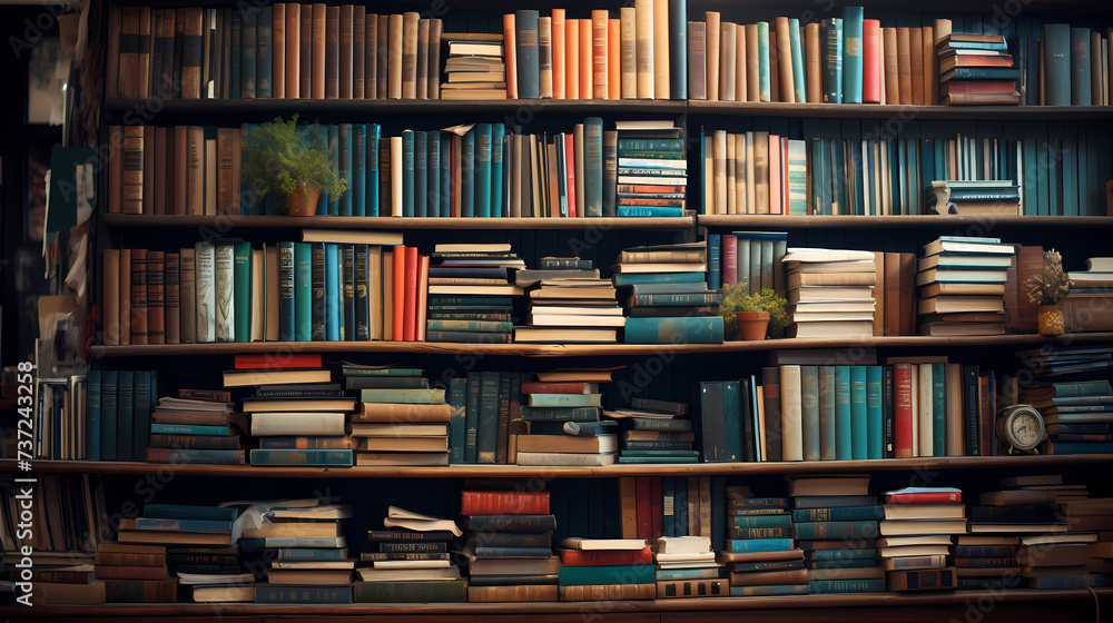 Stack of books on minimalist background, perfect for educational or literary themes Stack of books on minimalist background, perfect for educational or literary themes