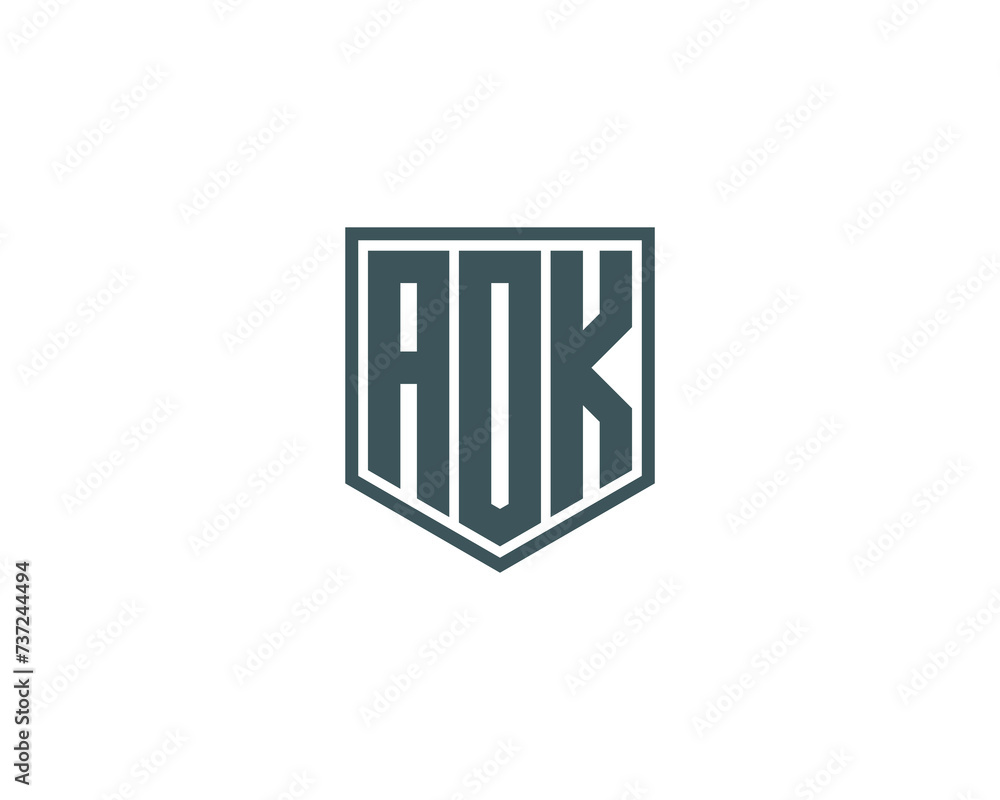 AOK Logo design vector template AOK Logo design vector template