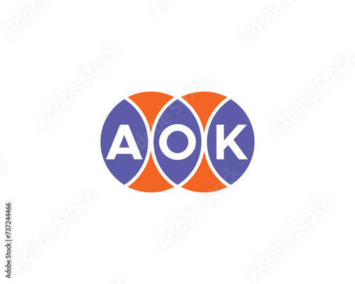 Free Download AOK Logo design vector template - GFXLoad