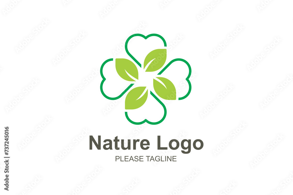 Nature green logo Nature green logo