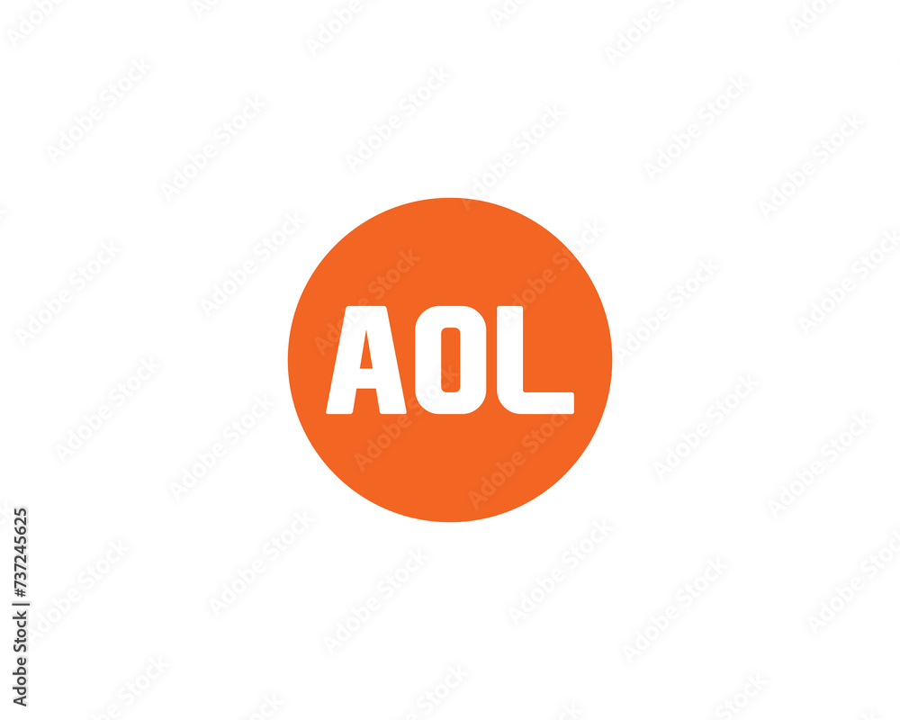 AOL logo design vector template AOL logo design vector template