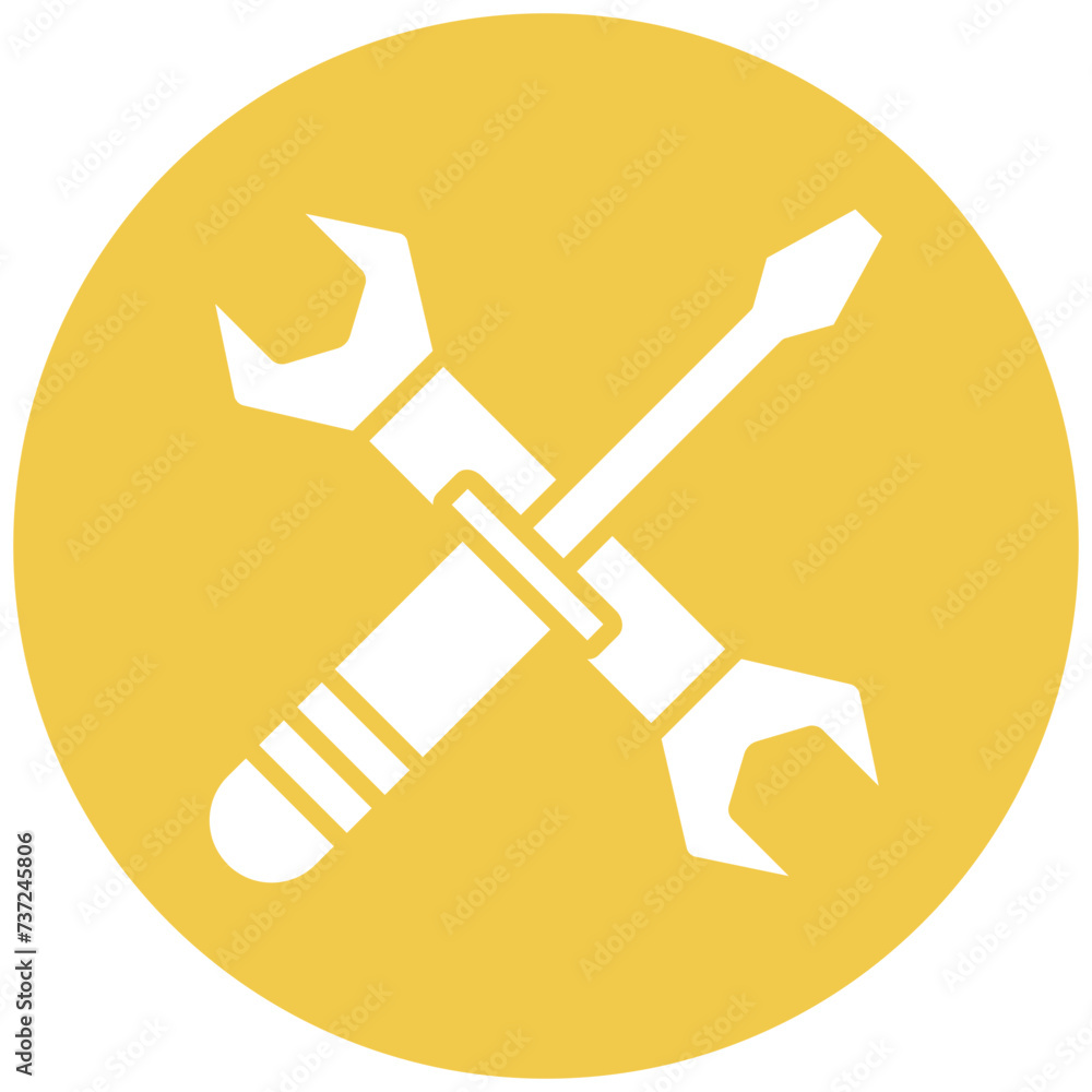 Screwdriver and Wrench Icon