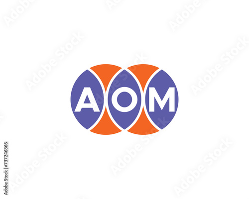 Free Download AOM logo design vector template - GFXLoad