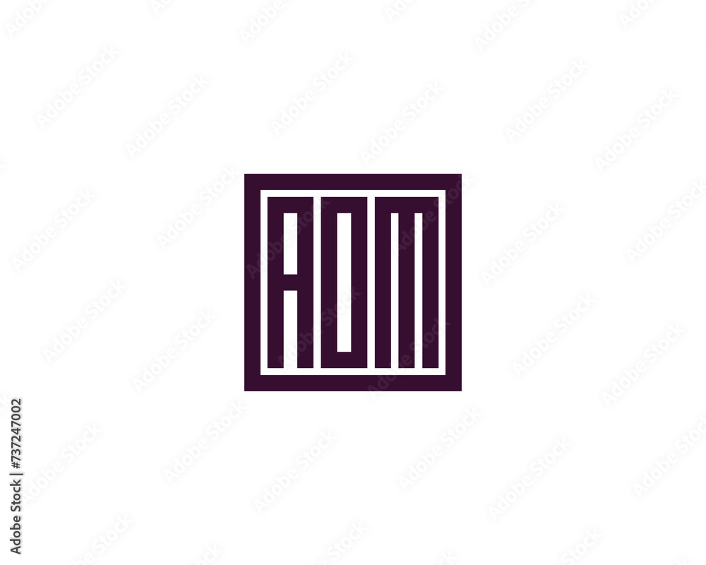 AOM logo design vector template AOM logo design vector template