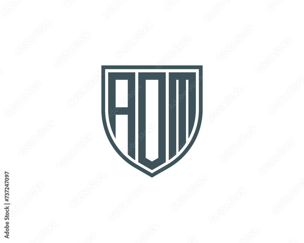 AOM logo design vector template AOM logo design vector template