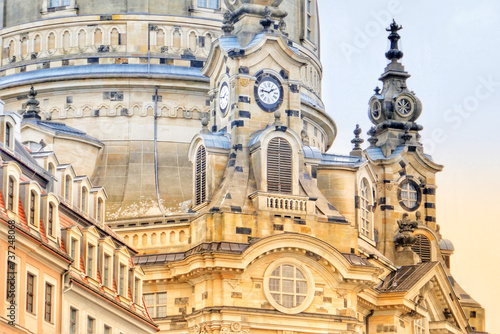 Photos Closeup of Frauenkirche in Dresden, Germany