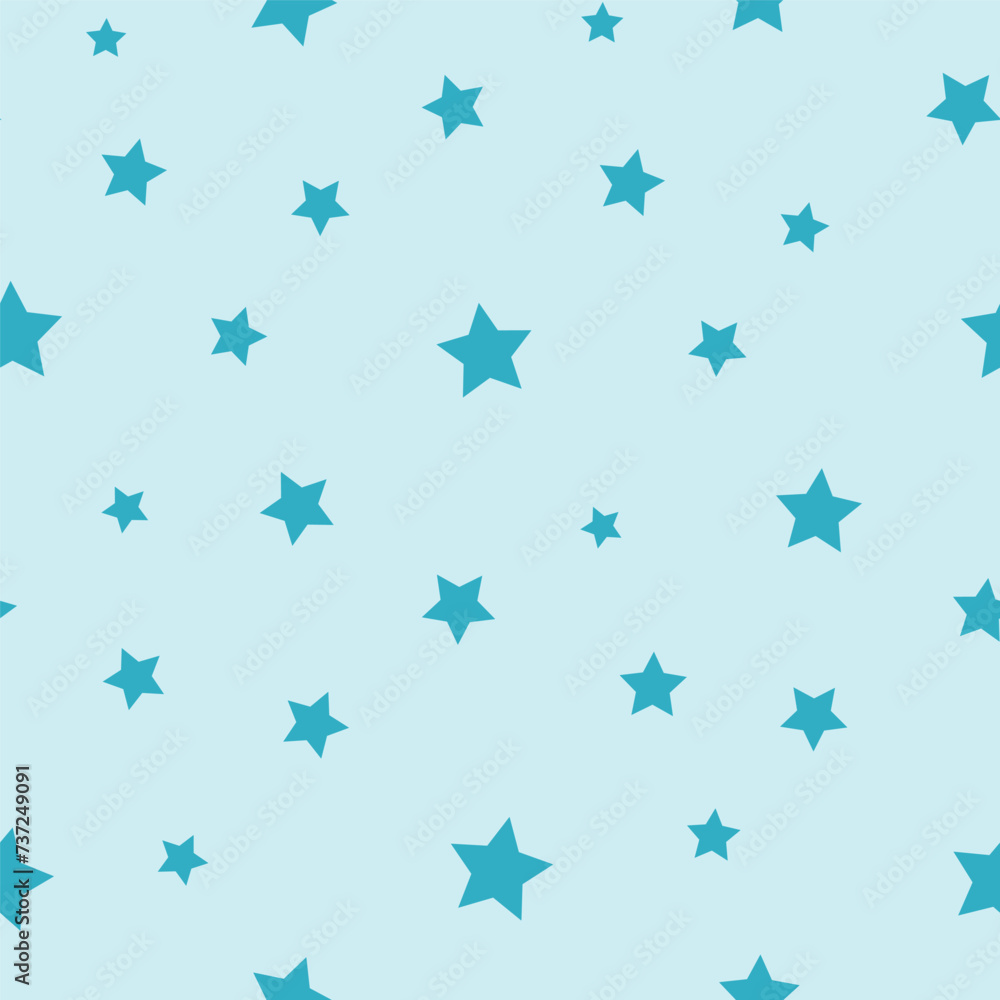 Tiny stars seamless pattern with blue background. Tiny stars seamless pattern with blue background.