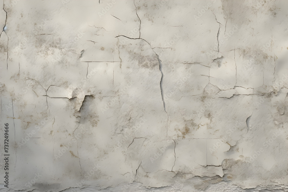 Fototapeta premium Damaged concrete wall texture - Ai generated