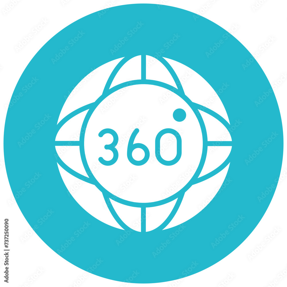 360 Degrees Icon