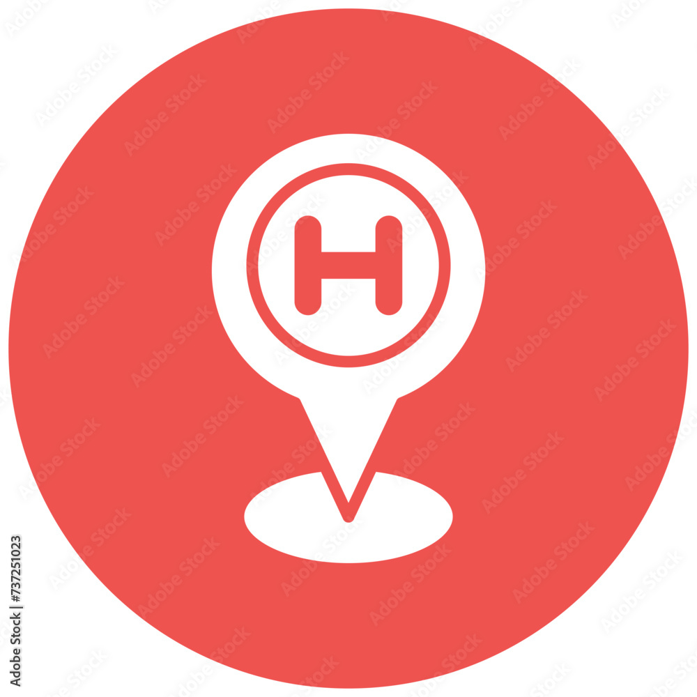 Hospital Location Icon Hospital Location Icon