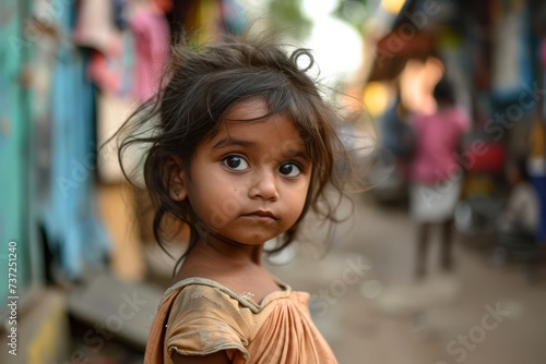 Wallpaper Mural Unidentified Burmese little girl with brown hair in Mandalay, Myanmar. Torontodigital.ca