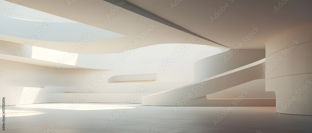 Obraz premium Abstract modern architecture background - Ai generated
