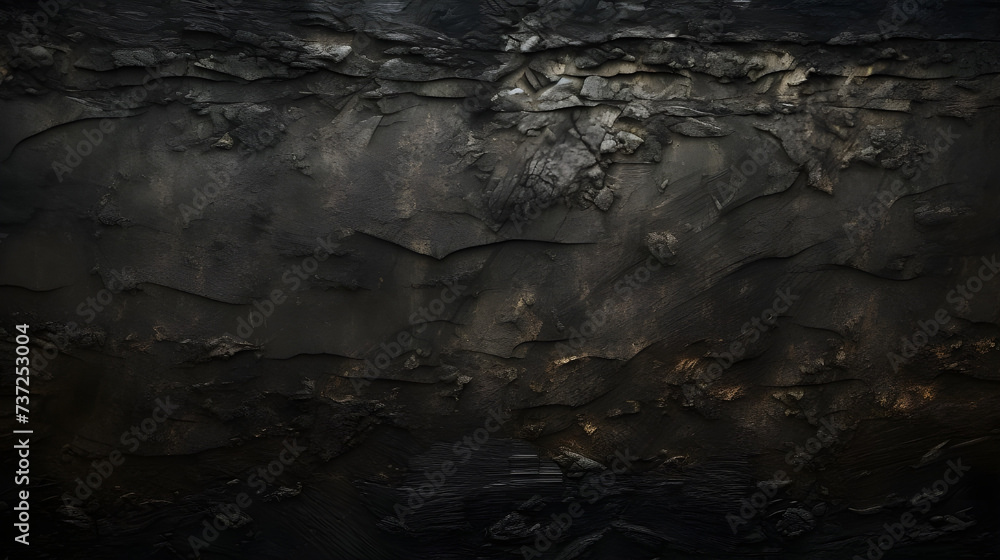 Black Grunge texture background - Ai generated