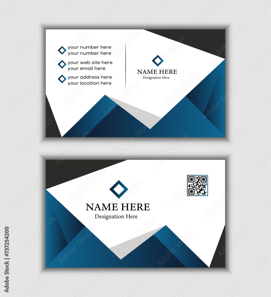 Fototapeta premium Creative and modern business card professional design template