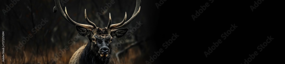 Animal closeup in dark colors