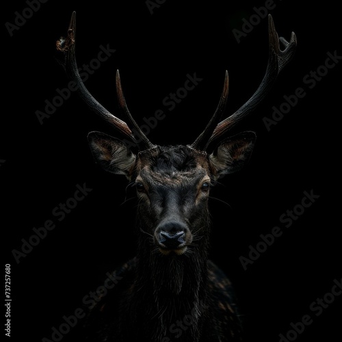 Animal closeup in dark colors © Simone