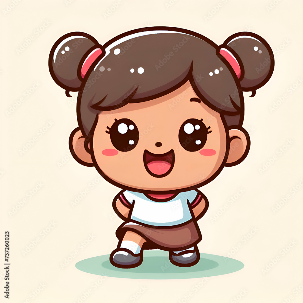 A Cute Girl Cartoon Character that Will Make Little Babies A Cute Girl Cartoon Character that Will Make Little Babies