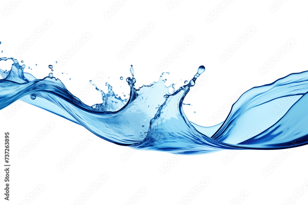 Water in motion. Splash isolated Water in motion. Splash isolated