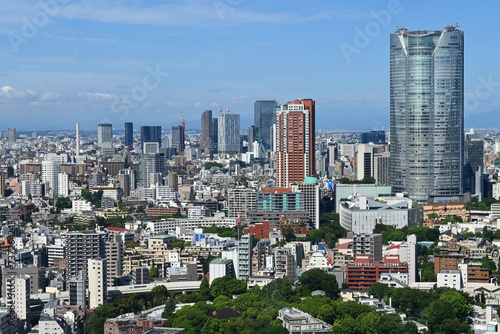 東京タワーメインデッキから渋谷方面を望む