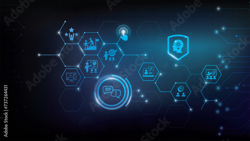 Consulting vector. Concept with icons related to advice and support, consultant and adviser, professional assistance for decision-making or negotiation or audit, analysis and consultation.