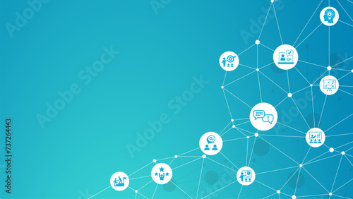 Consulting vector. Concept with icons related to advice and support, consultant and adviser, professional assistance for decision-making or negotiation or audit, analysis and consultation.