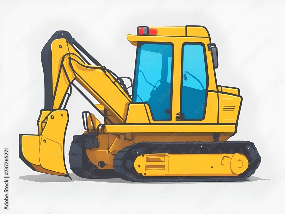excavator isolated on transparent background png,backhoe clipart