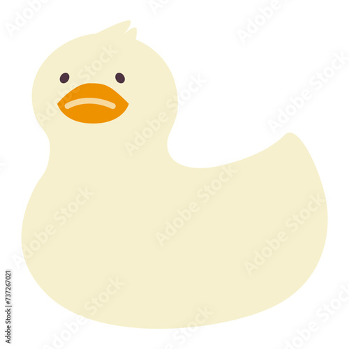 大人アヒルのおもちゃイラスト