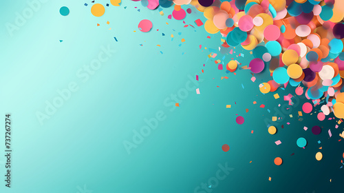 Sparkling confetti on background photo