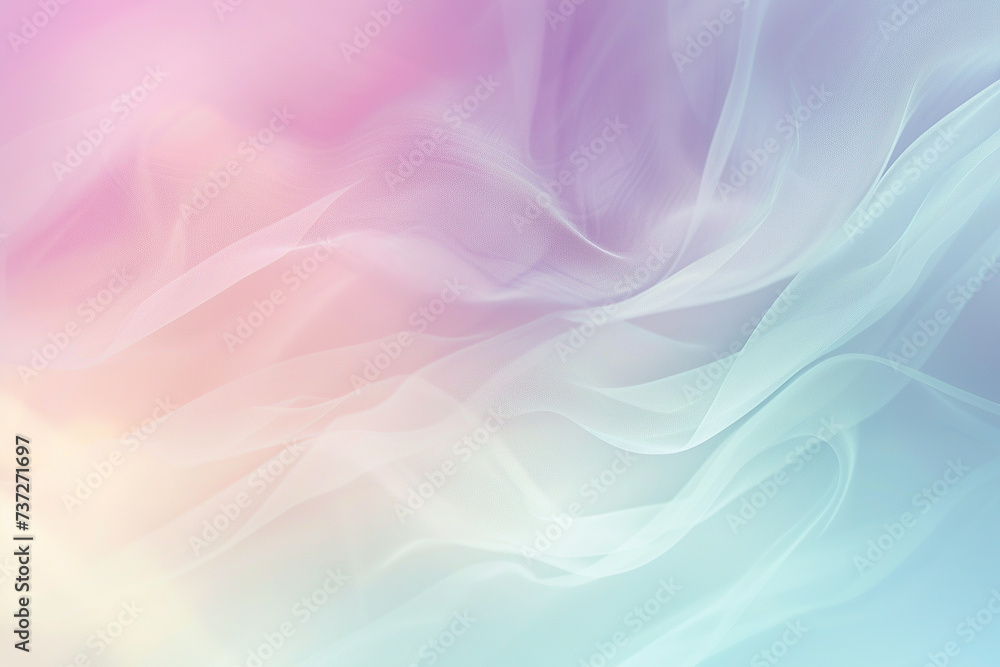 horizontal abstract pale colourful waves background Generative AI horizontal abstract pale colourful waves background Generative AI