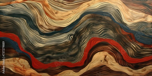 Fototapeta Naklejka Na Ścianę i Meble -  Multi-color a wood floor.