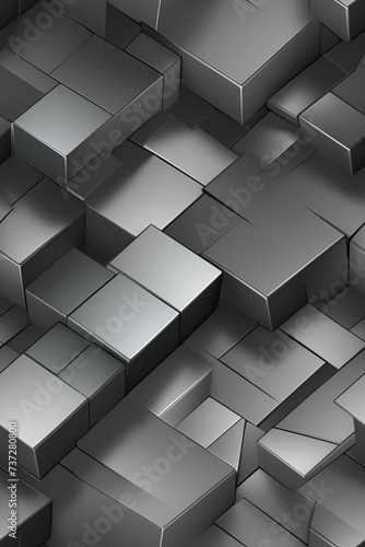 Gray 3D cubes background