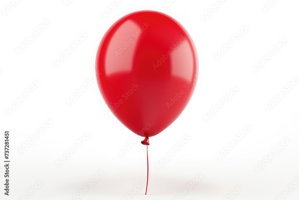 Red balloons isolated against a white background Red balloons isolated against a white background