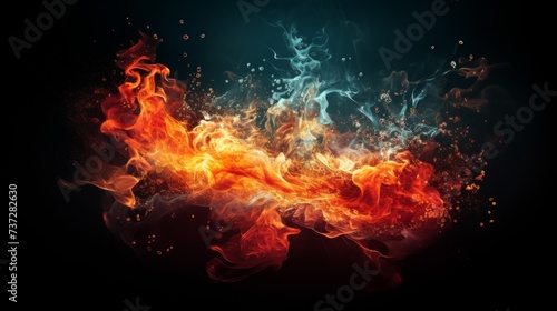 Fire and Water Dance Together in a Fiery Spectacle