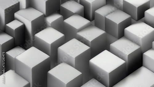 Abstract Gray cubes background